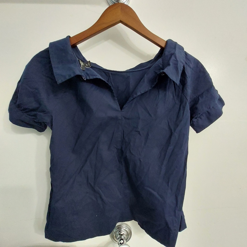 Ann Taylor Petite Top - Size XSP - Dark navy blue